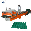 YUFA colour metal deck roof sheet glazed tile roll forming machine hot sale